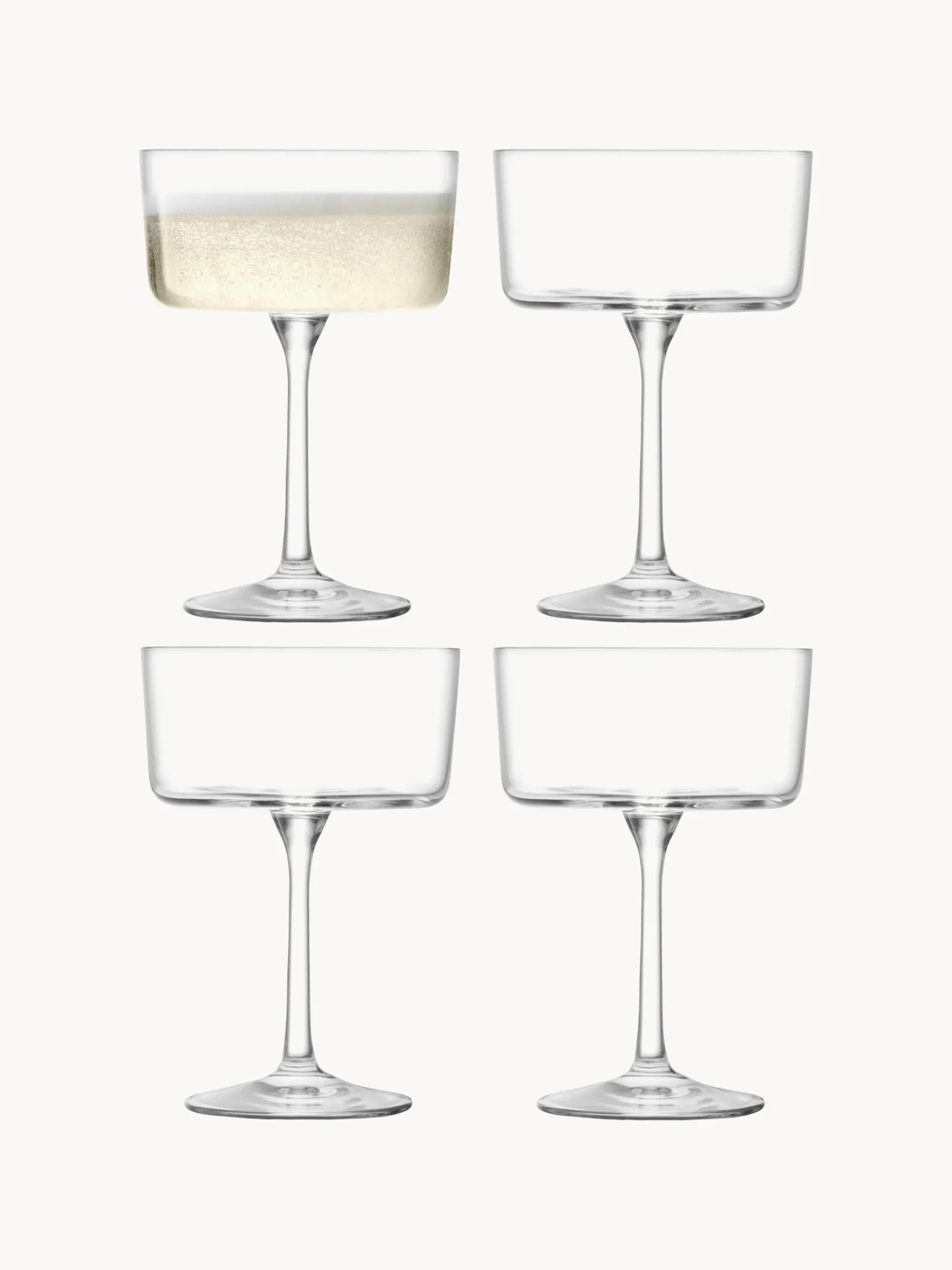 Set di 4 coppe da champagne Gio