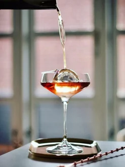 Set di 6 coppe da champagne in cristallo Aria