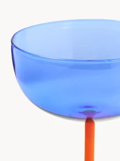 Set di 4 coppe da champagne in vetro soffiato Karisa