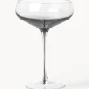 Set di 4 coppe da champagne in vetro soffiato con sfumatura di colore Smoke