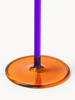 Set di 4 coppe da champagne in vetro soffiato Karisa