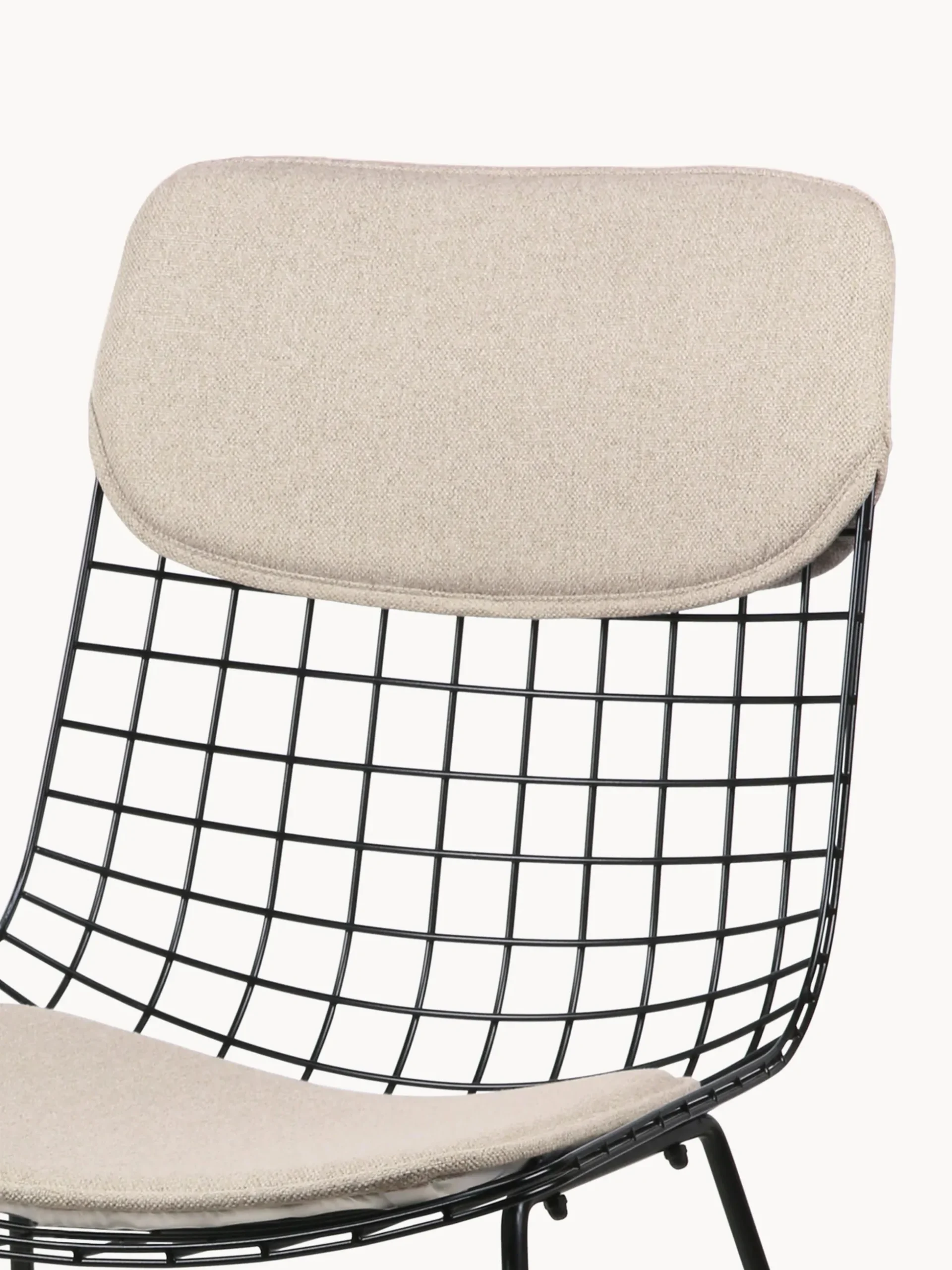 Set di 2 cuscini per sedia in metallo Wire