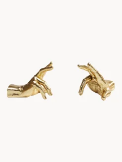Set di 2 fermalibri Holding Fingers