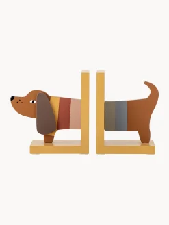 Set di 2 fermalibri in legno Charlie