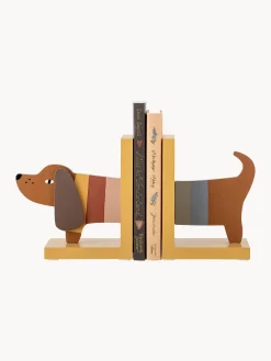 Set di 2 fermalibri in legno Charlie