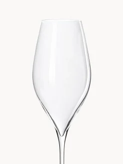 Set di 4 flute da champagne in cristallo Silvio