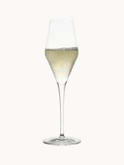 Set di 6 flute da champagne in cristallo Quadrophil