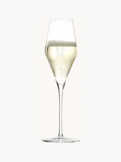 Set di 6 flute da champagne in cristallo Quadrophil