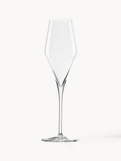 Set di 6 flute da champagne in cristallo Quadrophil