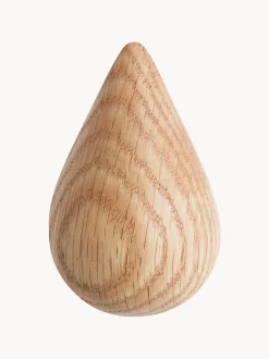 Set di 2 ganci da parete in legno Dropit