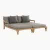 Set di 2 lettini da giardino in legno di teak Bali