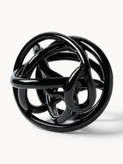Set di 2 oggetti decorativi a nodo in vetro Nola