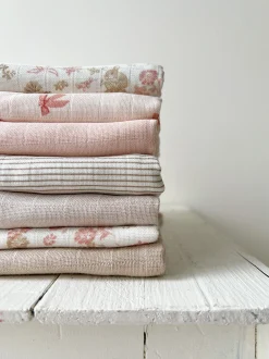 Set di 3 panni in mussola di cotone organico Bows