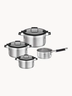 Set di 4 pentole in acciaio inossidabile Silence Pro