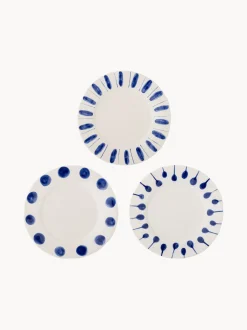 Set di 3 piatti da cena dipinti a mano Linora