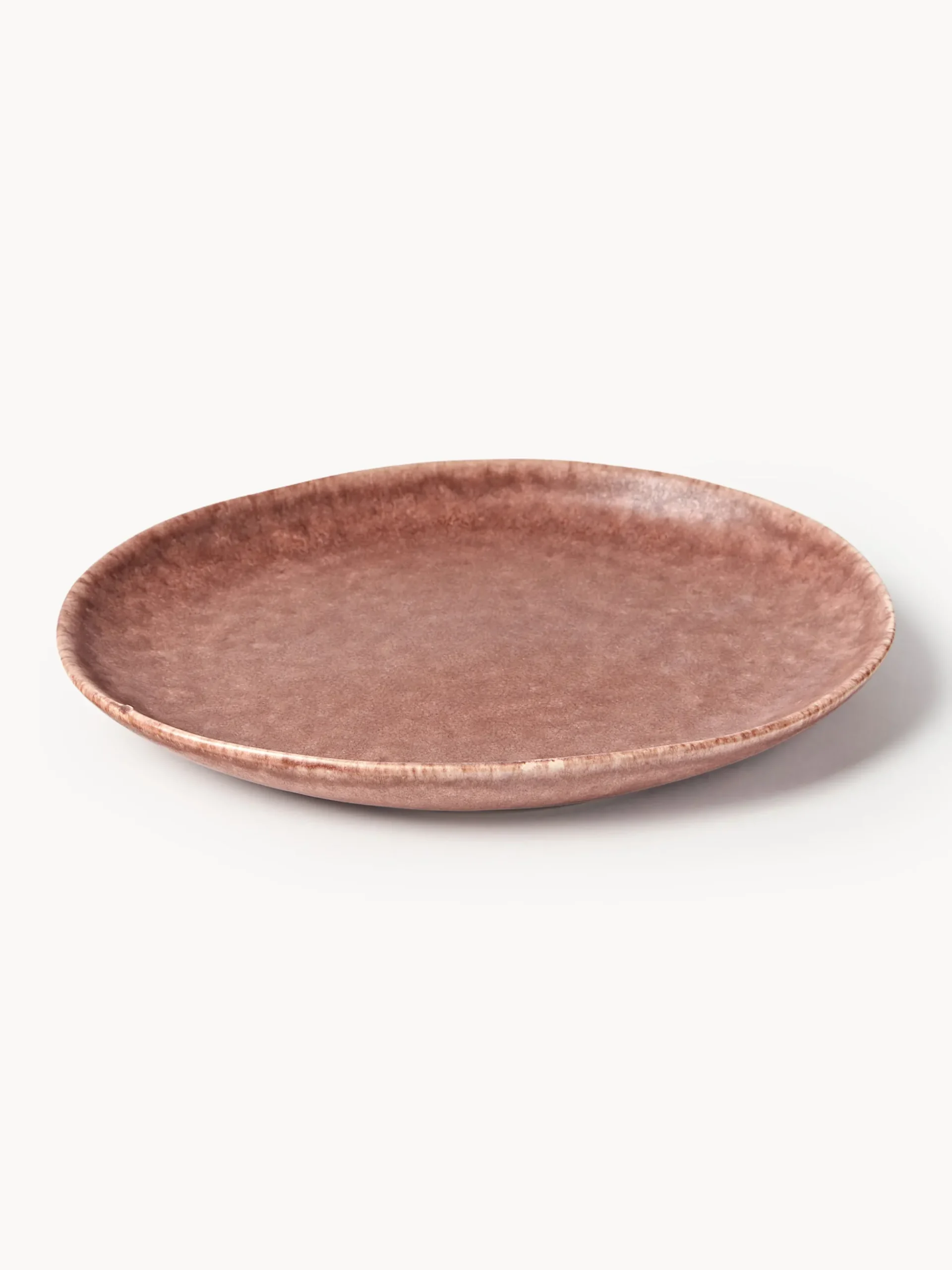 Set di 4 piatti da colazione fatti a mano dalla forma organica Macey