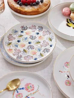 Set di 4 piatti da colazione Flamboyant
