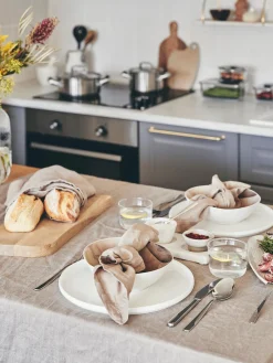 Set di 6 piatti da colazione in Fine Bone China Oco