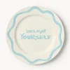 Set di 4 piatti da colazione in porcellana con motivo decorativo Tutti