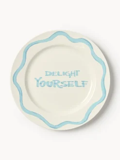 Set di 4 piatti da colazione in porcellana con motivo decorativo Tutti