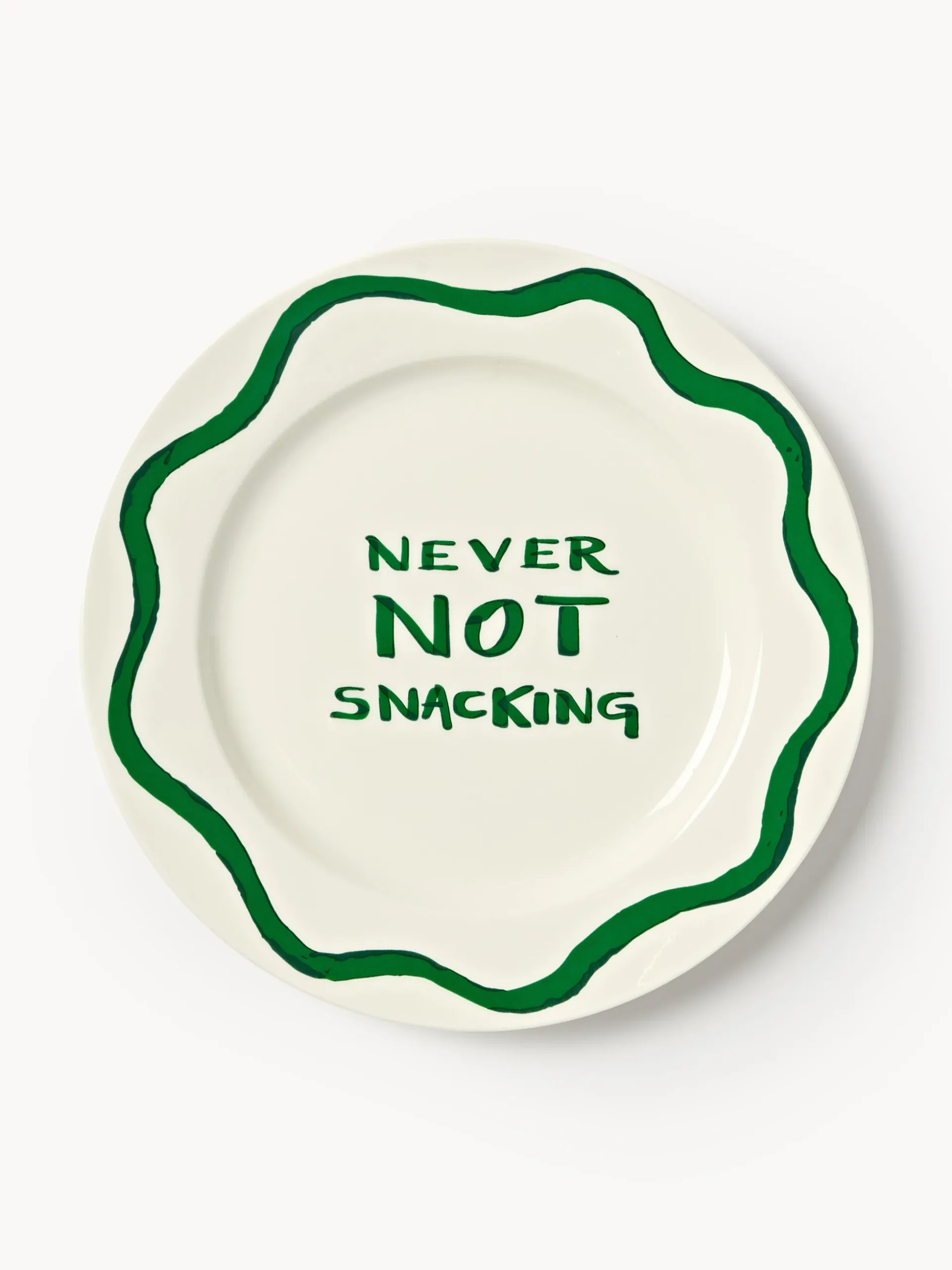 Set di 4 piatti da colazione in porcellana con motivo decorativo Tutti