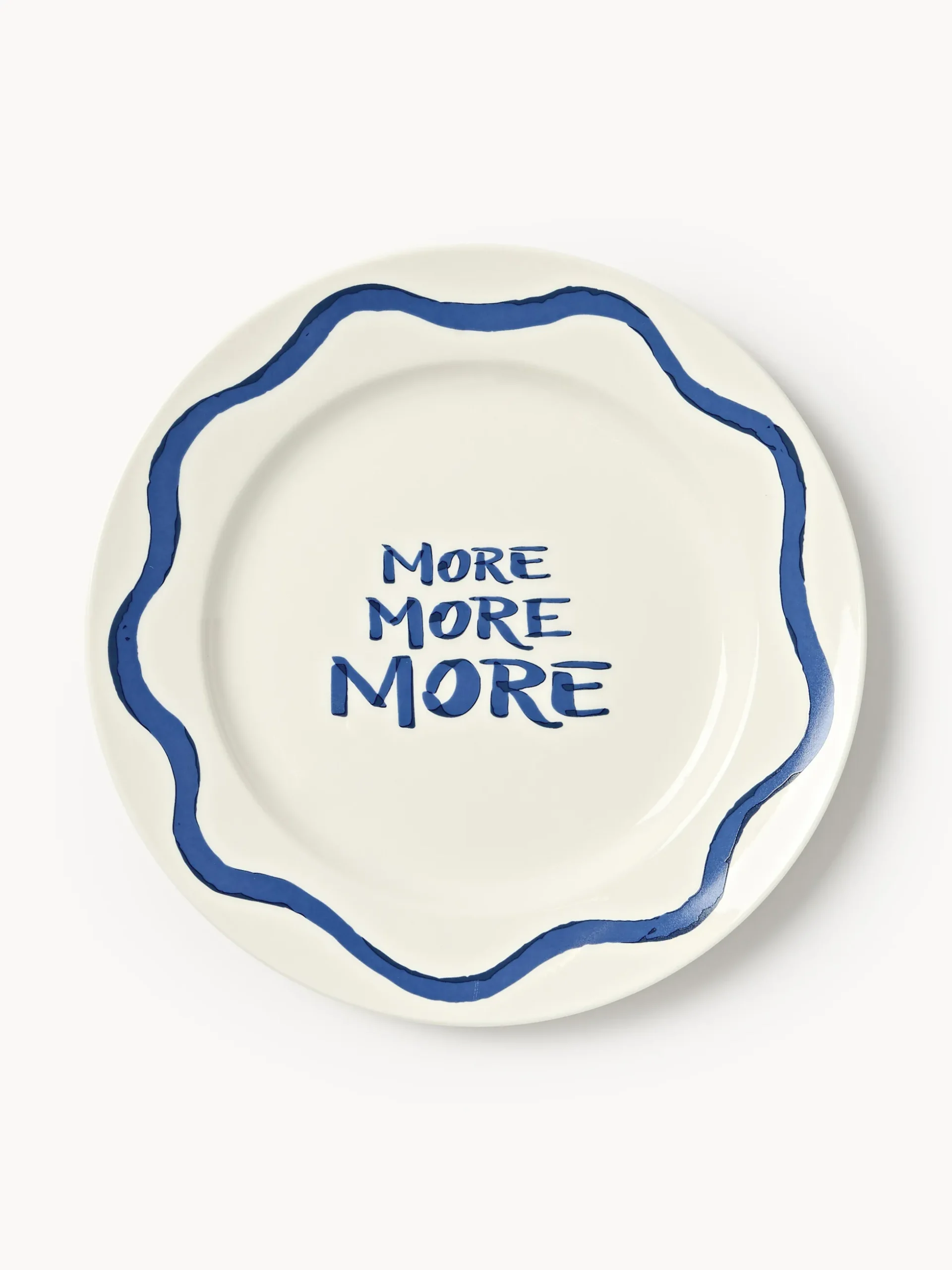 Set di 4 piatti da colazione in porcellana con motivo decorativo Tutti