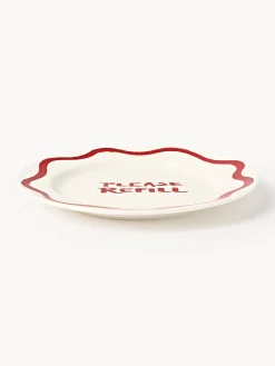Set di 4 piatti da colazione in porcellana con motivo decorativo Tutti