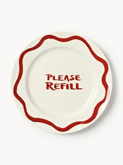 Set di 4 piatti da colazione in porcellana con motivo decorativo Tutti
