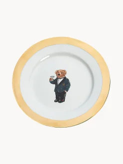 Set di 4 piatti da colazione in porcellana con decoro in oro 24K Thompson