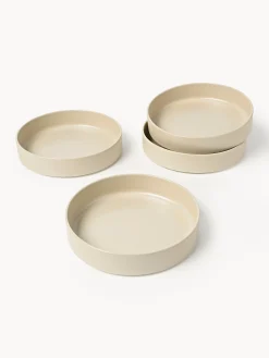 Set di 4 piatti fondi fatti a mano Lowri
