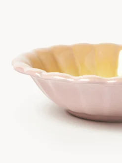 Set di 4 piatti fondi fatti a mano Marguerite
