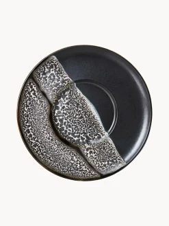 Set di 4 piattini con smalto reattivo 70's