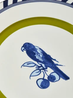 Set di 2 piatti piani Bird Patterned
