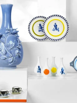 Set di 2 piatti piani Bird Patterned
