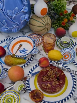 Set di 2 piatti piani Bird Patterned