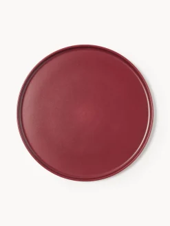 Set di 4 piatti piani fatti a mano Lowri