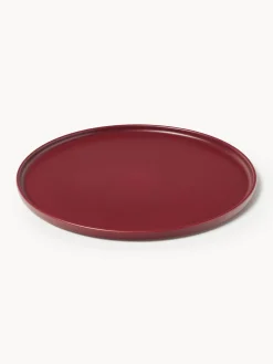 Set di 4 piatti piani fatti a mano Lowri