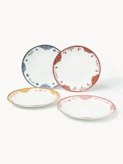 Set di 4 piatti piani Mystic