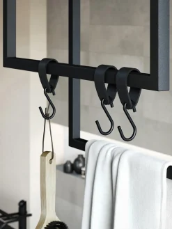 Set di 2 porta asciugamani in metallo Tensi