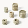 Set di 2 portacandele in marmo 2 in 1 Orta