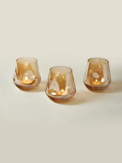 Set di 3 portalumini fatti a mano Luster