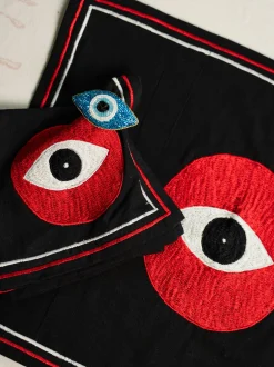 Set di 2 portatovaglioli fatti a mano Eye