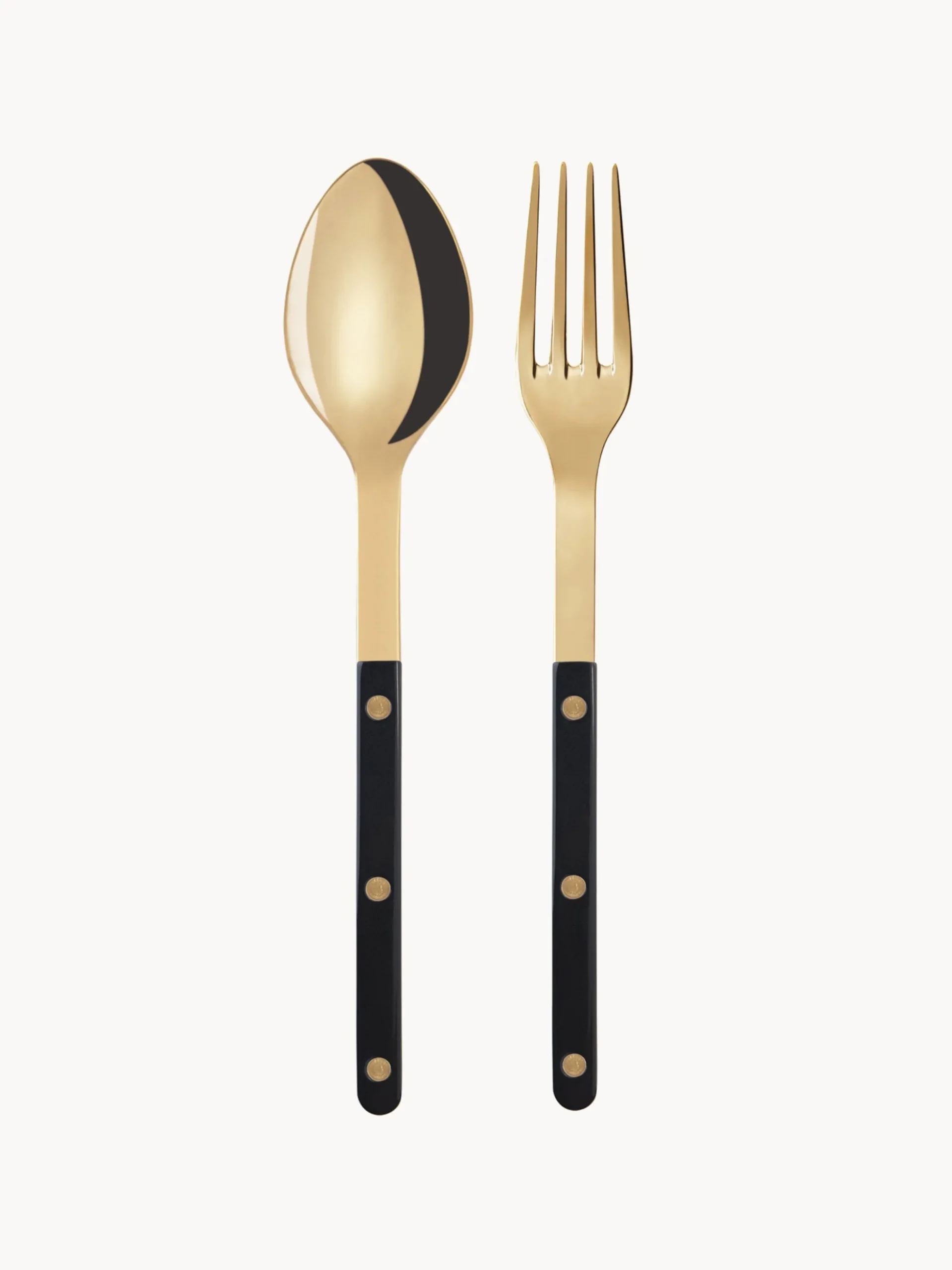 Set di 2 posate da insalata in acciaio inossidabile Bistrot