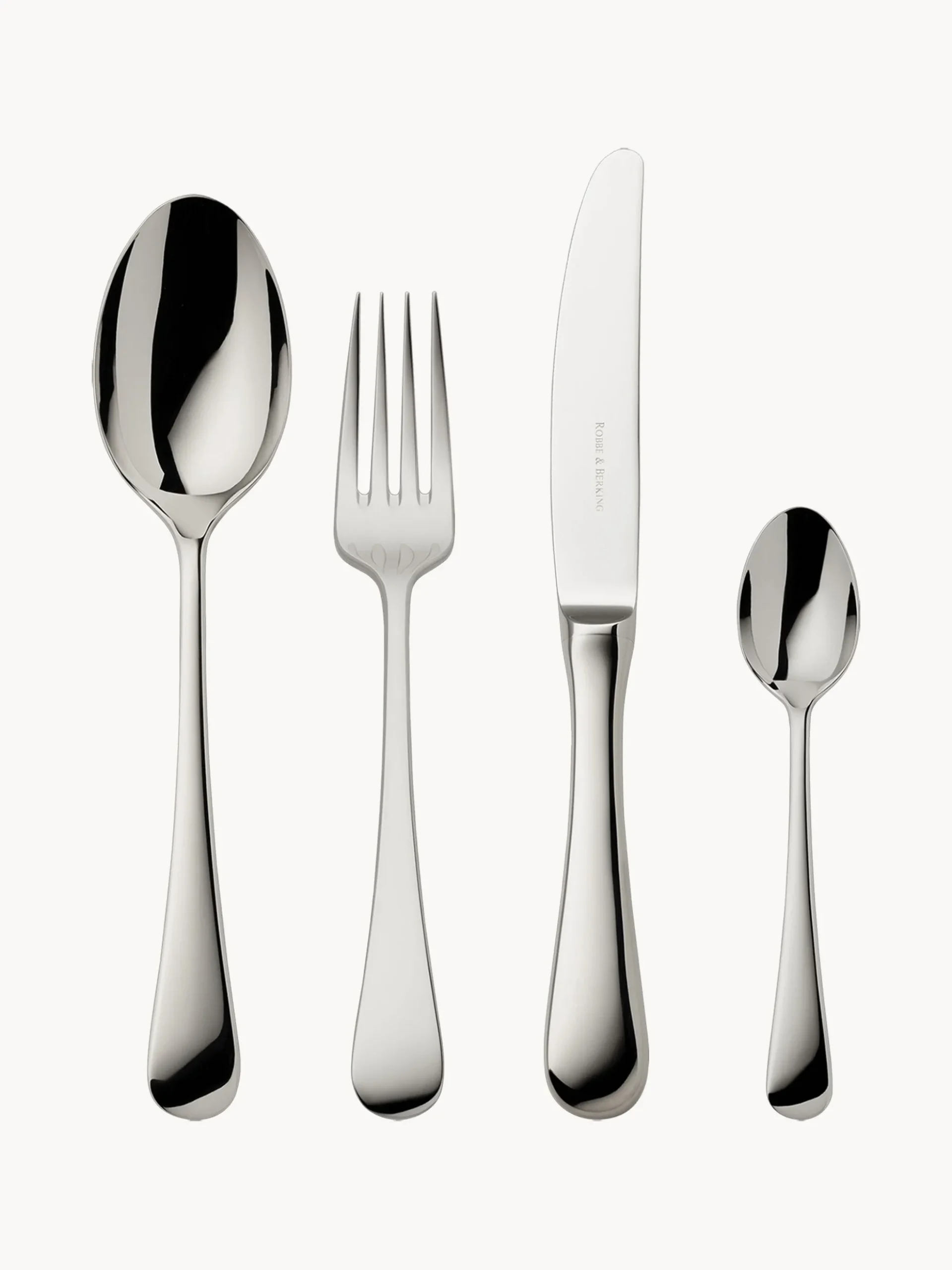 Set di posate fatte a mano lucidate a specchio Como, varie misure