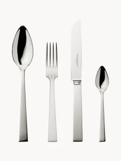 Set di 24 posate fatte a mano lucidate a specchio Riva in scatola, 6 persone