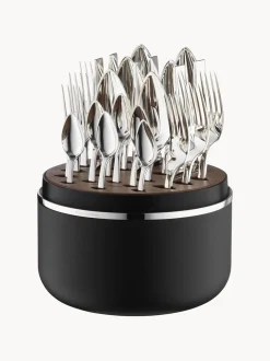 Set di 24 posate fatte a mano lucidate a specchio Riva in scatola, 6 persone