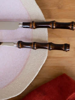Set di 16 posate in legno di bambù Panda, varie misure