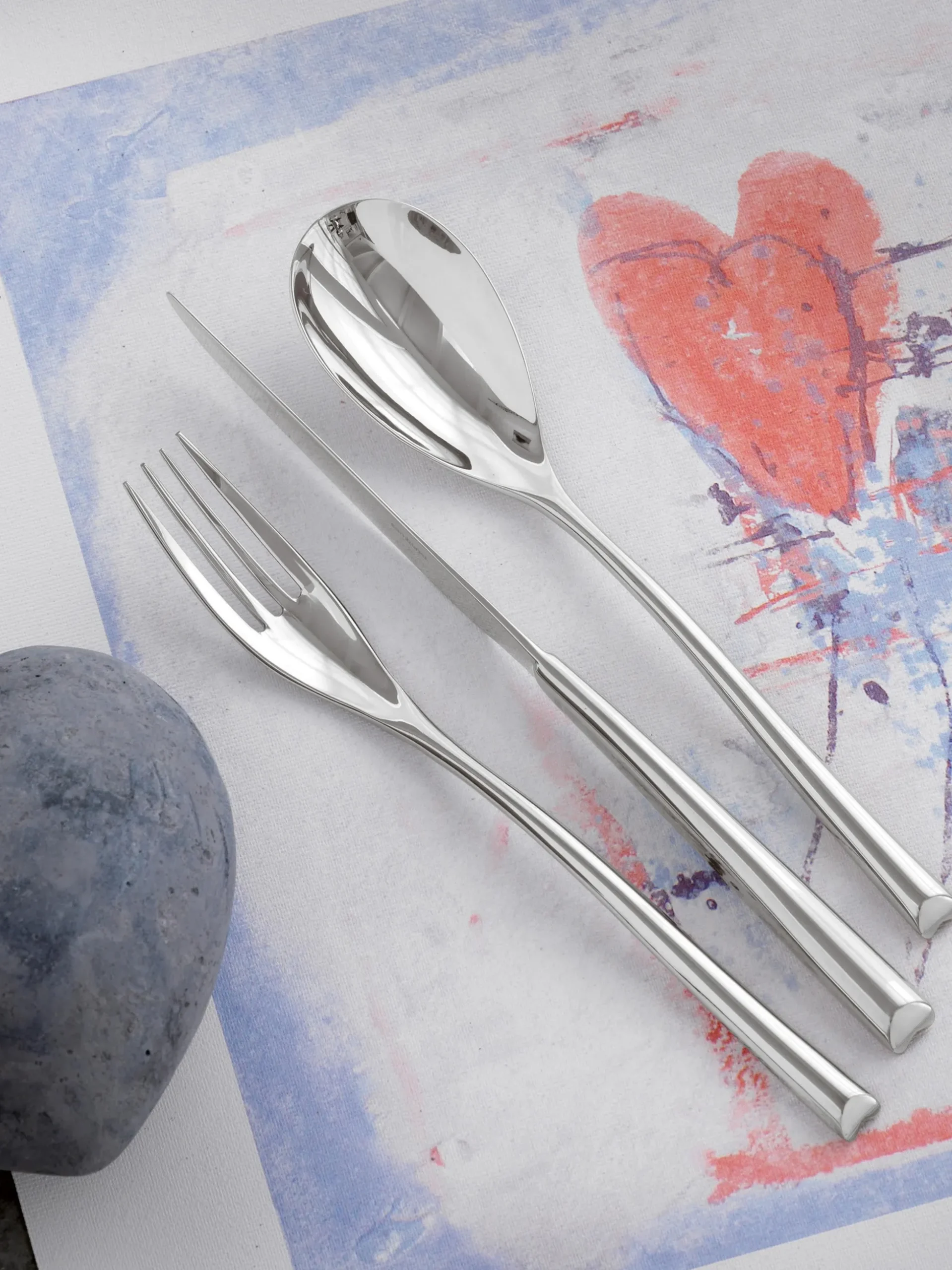 Set di 24 posate lucide H-Art, 6 persone