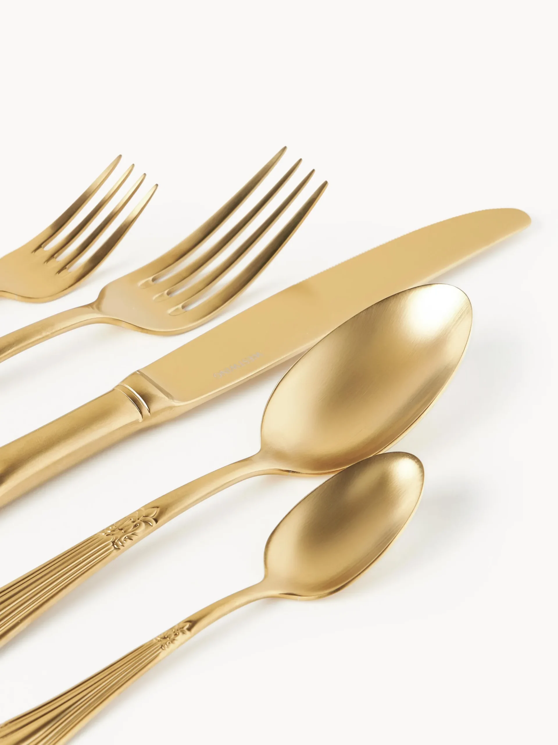 Set di posate spazzolate opache Val, varie misure