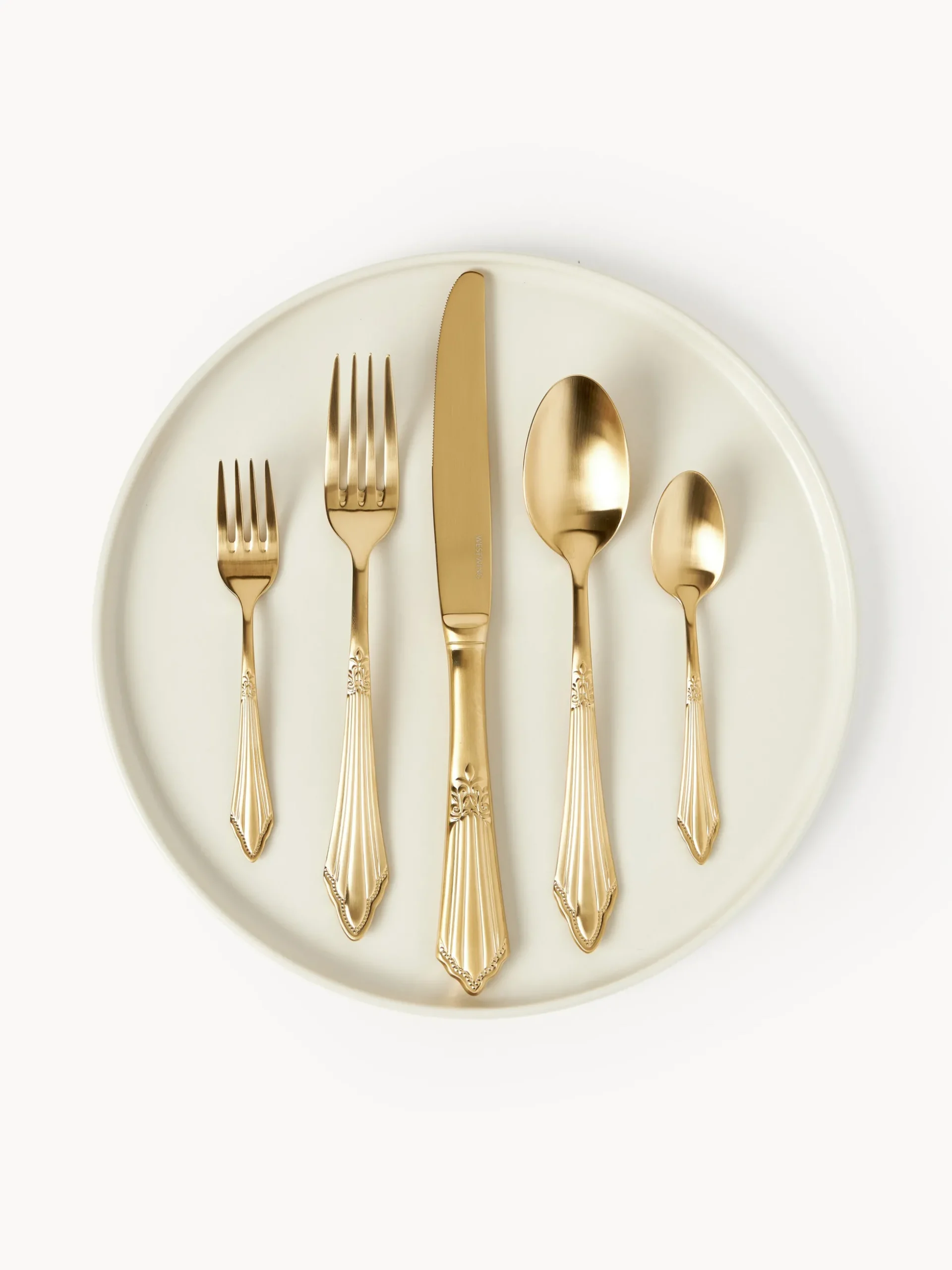 Set di posate spazzolate opache Val, varie misure